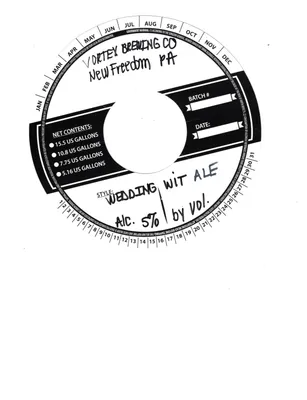 Wedding Wit label