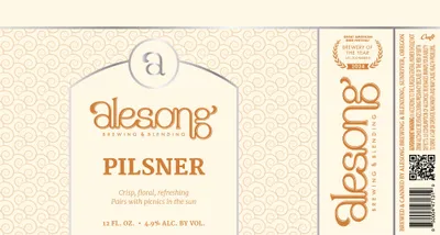 Alesong Pilsner label