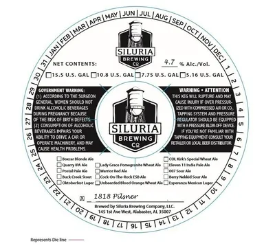 1818 Pilsner label