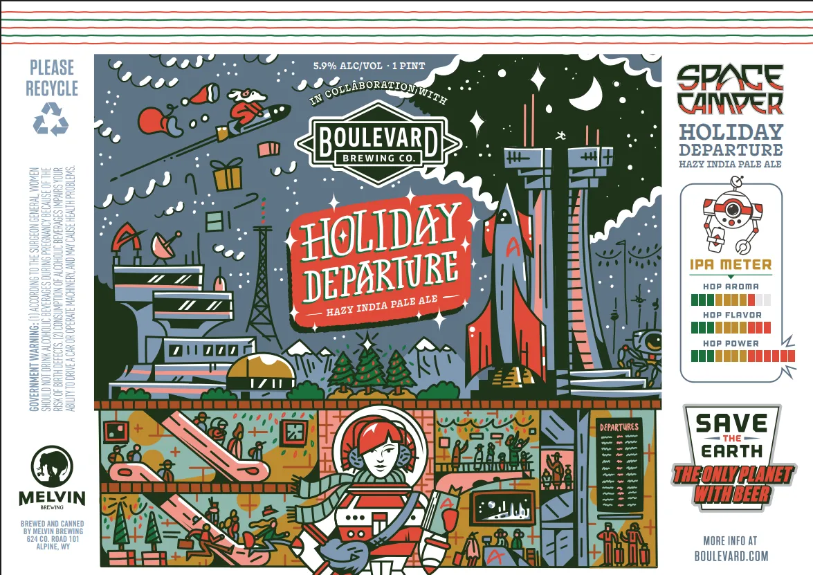 Holiday Departure label art — MELVIN BREWING