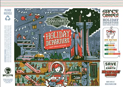 Holiday Departure label