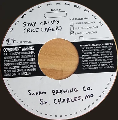 Stay Crispy label