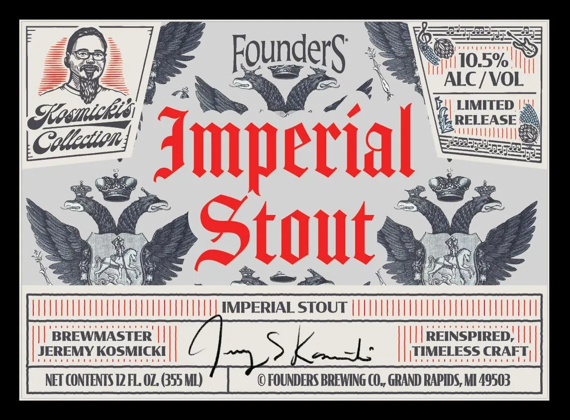 Imperial Stout label art — FOUNDERS