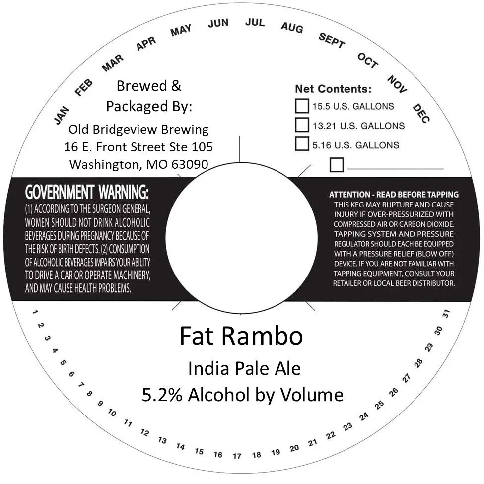 Fat Rambo — full label as filed with TTB