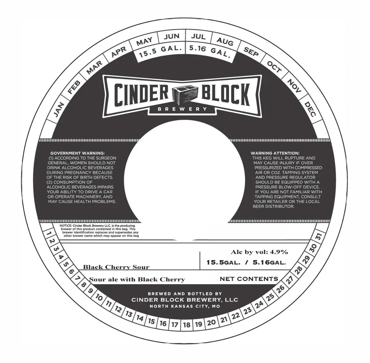 Black Cherry Sour — full label as filed with TTB