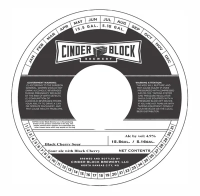 Black Cherry Sour label