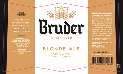 Blonde Ale label