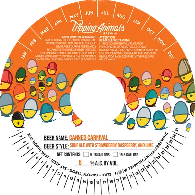 Canned Carnival label