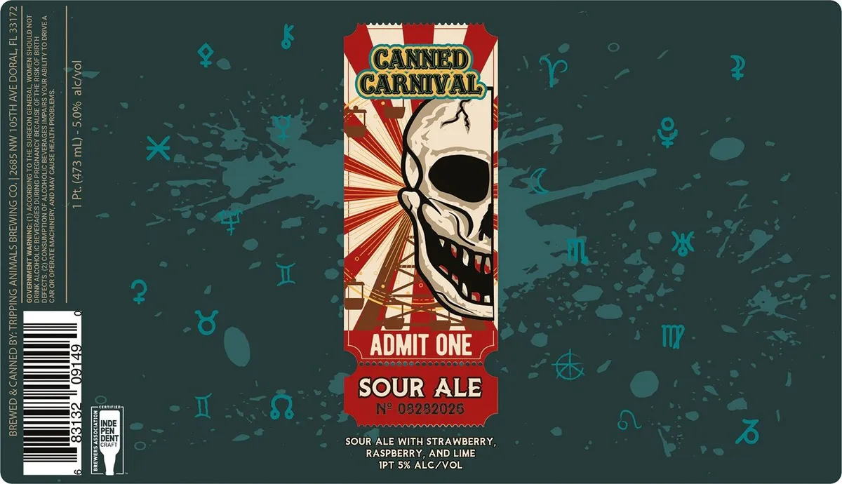 Canned Carnival — full label as filed with TTB