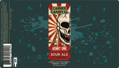 Canned Carnival label