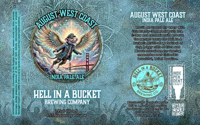 August West Coast India Pale Ale label