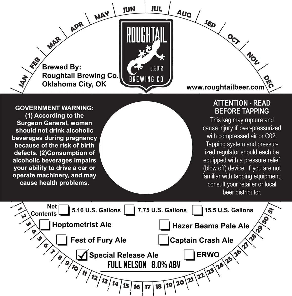 Full Nelson — full label as filed with TTB