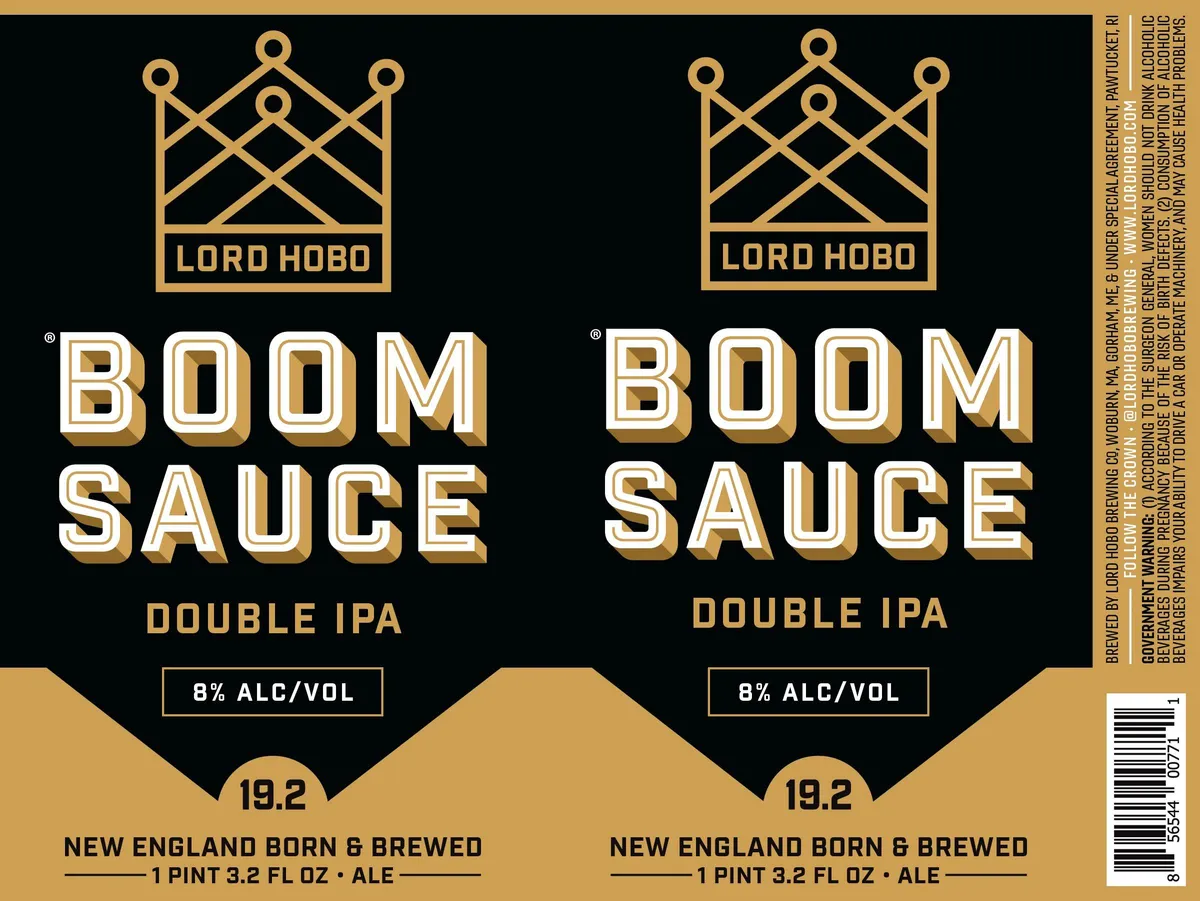 Boom Sauce label art — BOOMSAUCE