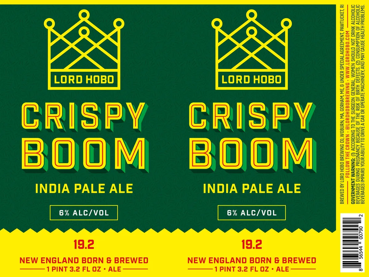 Crispy Boom label art — CRISPY BOOM