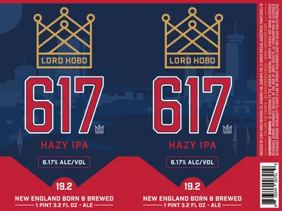 617 Hazy IPA label