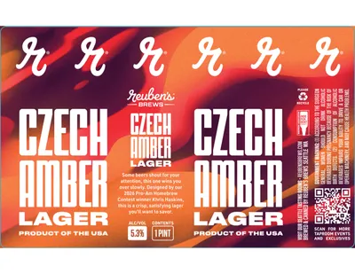 Czech Amber Lager label