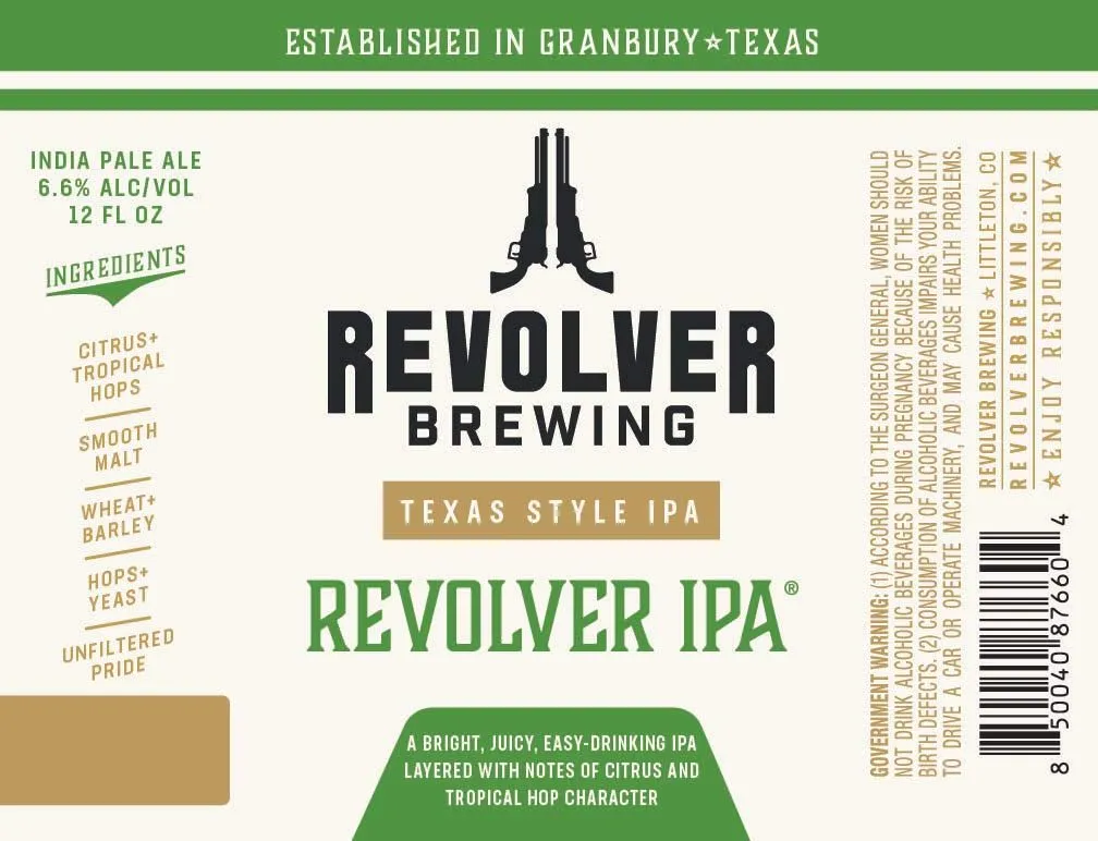 Revolver IPA — full label as filed with TTB