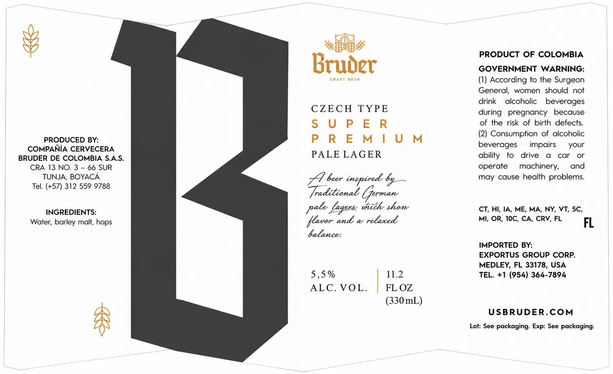 Super Premium label art — BRUDER