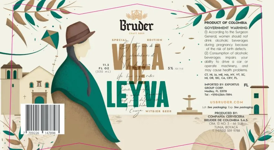 Villa de Leyva — full label as filed with TTB