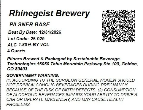 Pilsner Base label