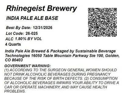 India Pale Ale Base label