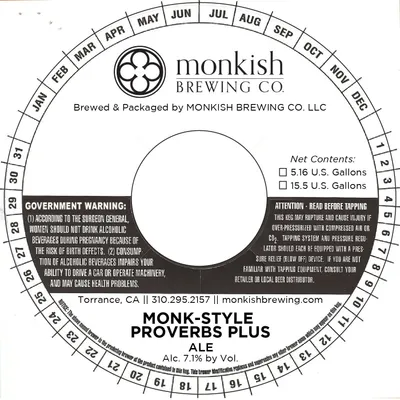 Monk-Style Proverbs Plus label