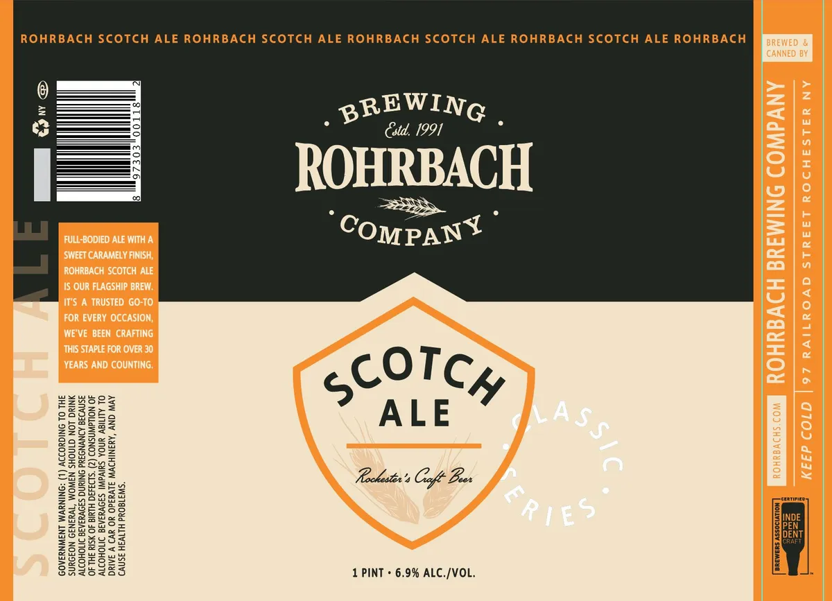 Scotch Ale label art — SCOTCH ALE