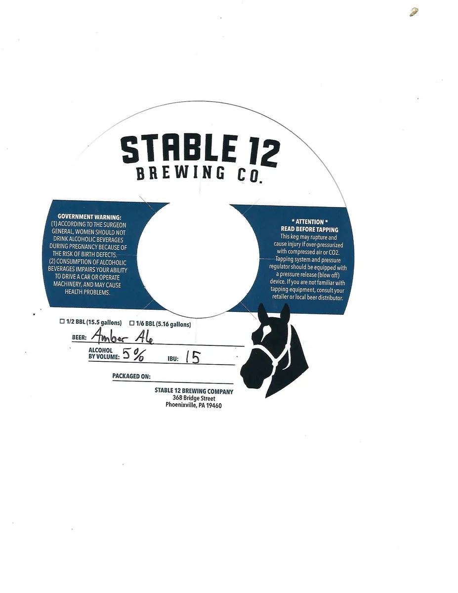 Amber Ale — full label as filed with TTB