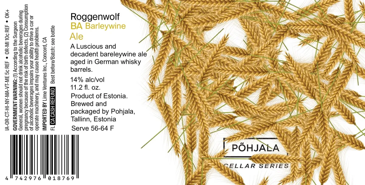 Roggenwolf label art — POHJALA