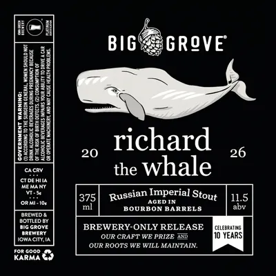 Richard the Whale label