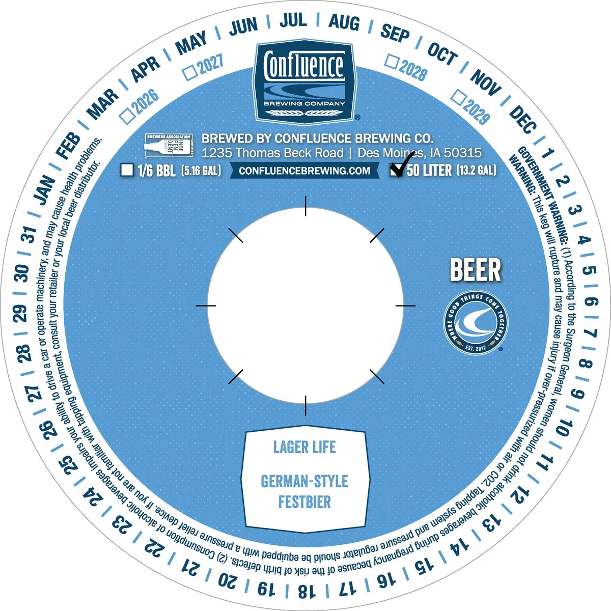 Lager Life label art — LAGER LIFE