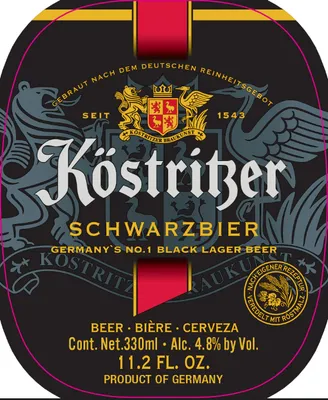 Köstritzer Schwarzbier label