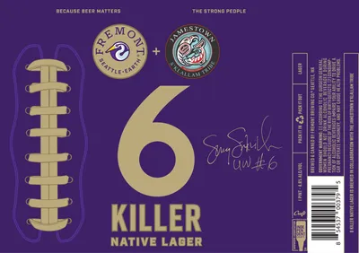 6 Killer Native Lager label