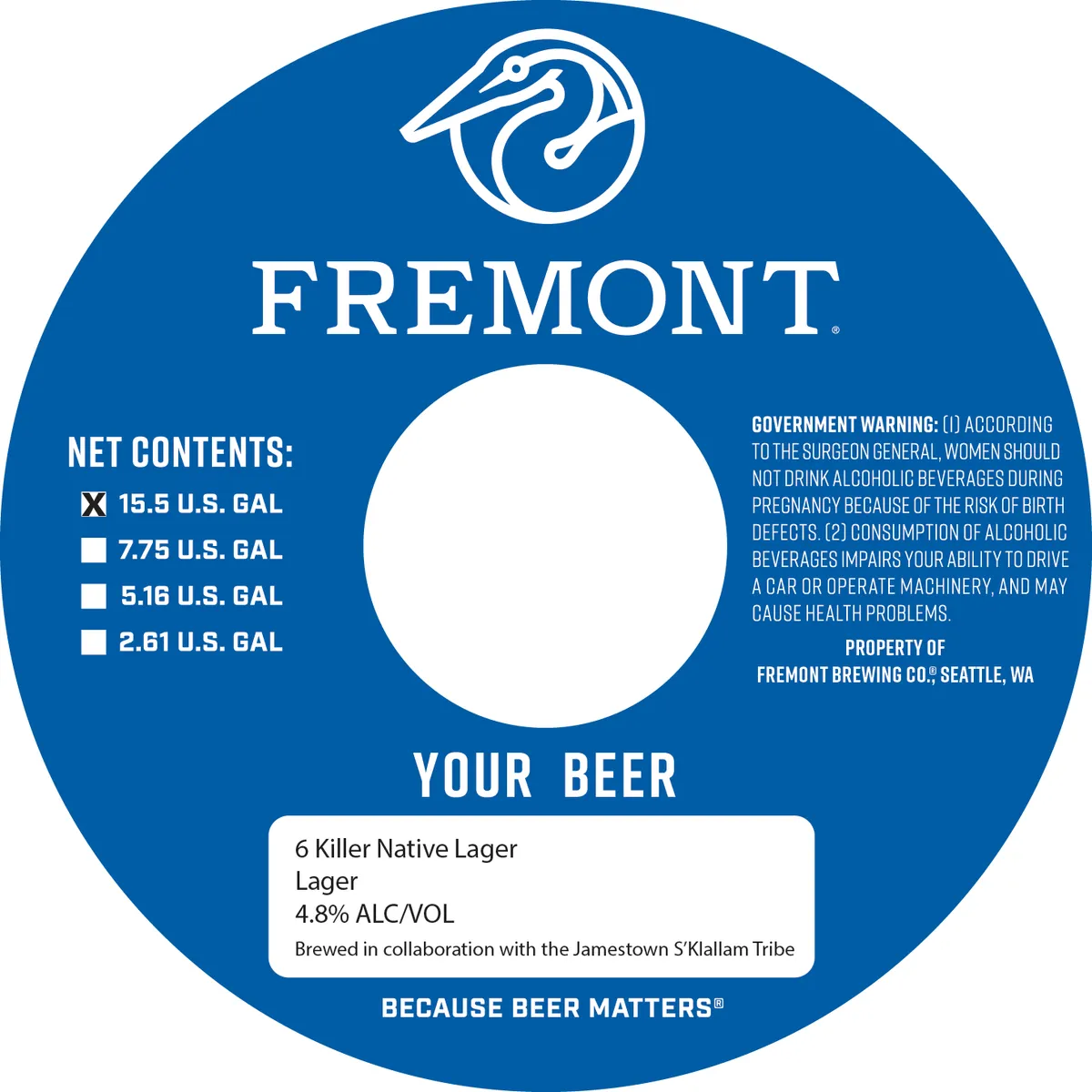 6 Killer Native Lager — full label as filed with TTB