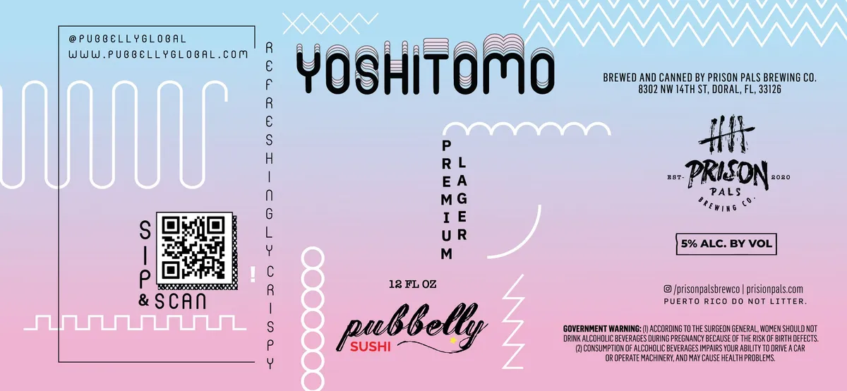Yoshitomo label art — YOSHITOMO
