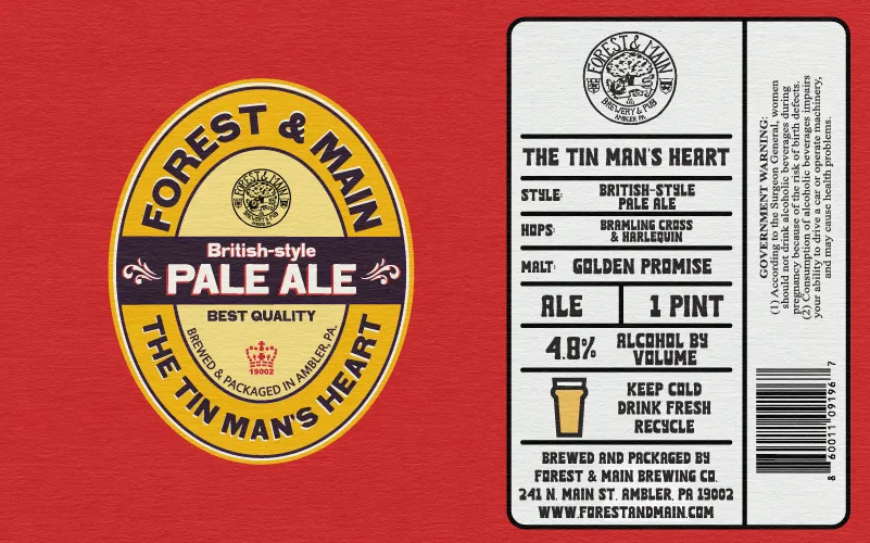 The Tin Man's Heart label art — THE TIN MAN'S HEART