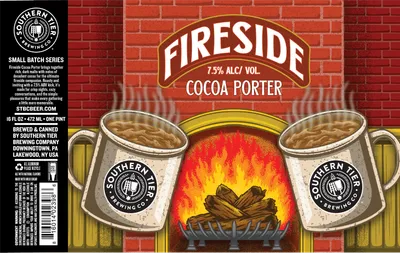 Fireside Cocoa Porter label
