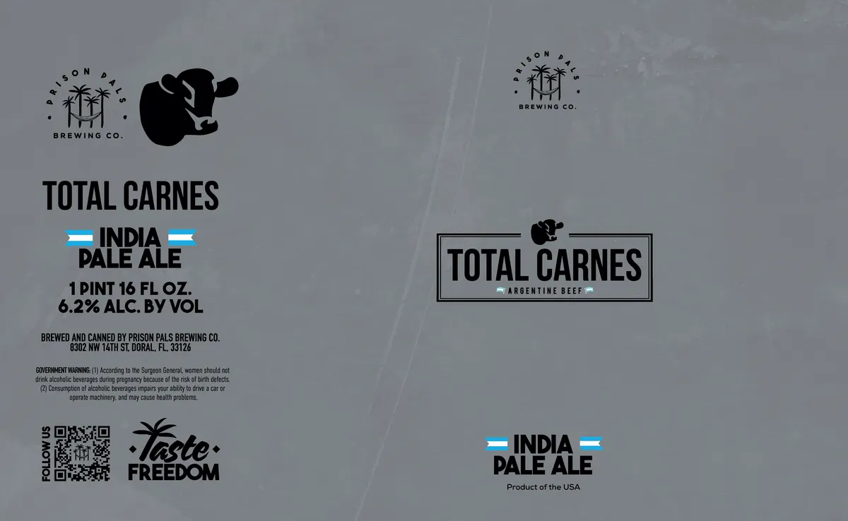 Total Carnes label art — TOTAL CARNES IPA