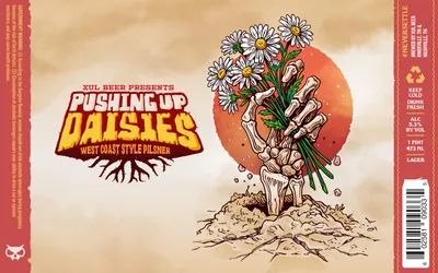 Pushing Up Daisies label