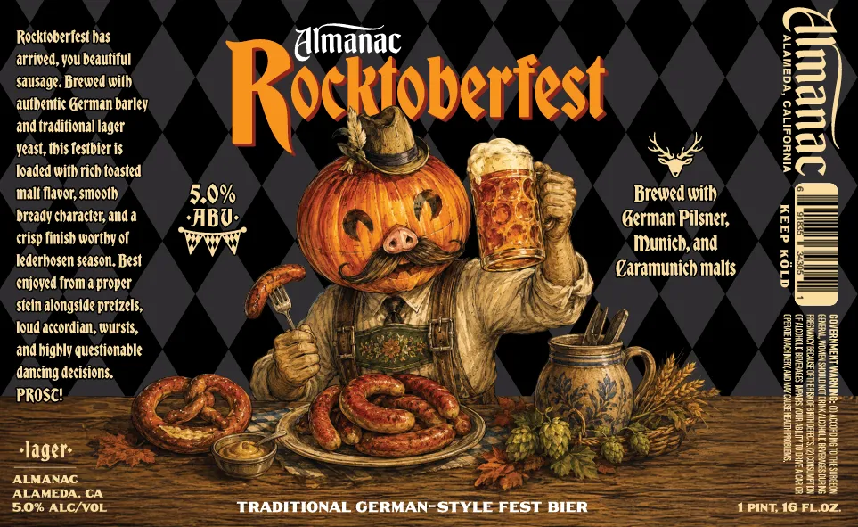 Rocktoberfest label art — ALMANAC