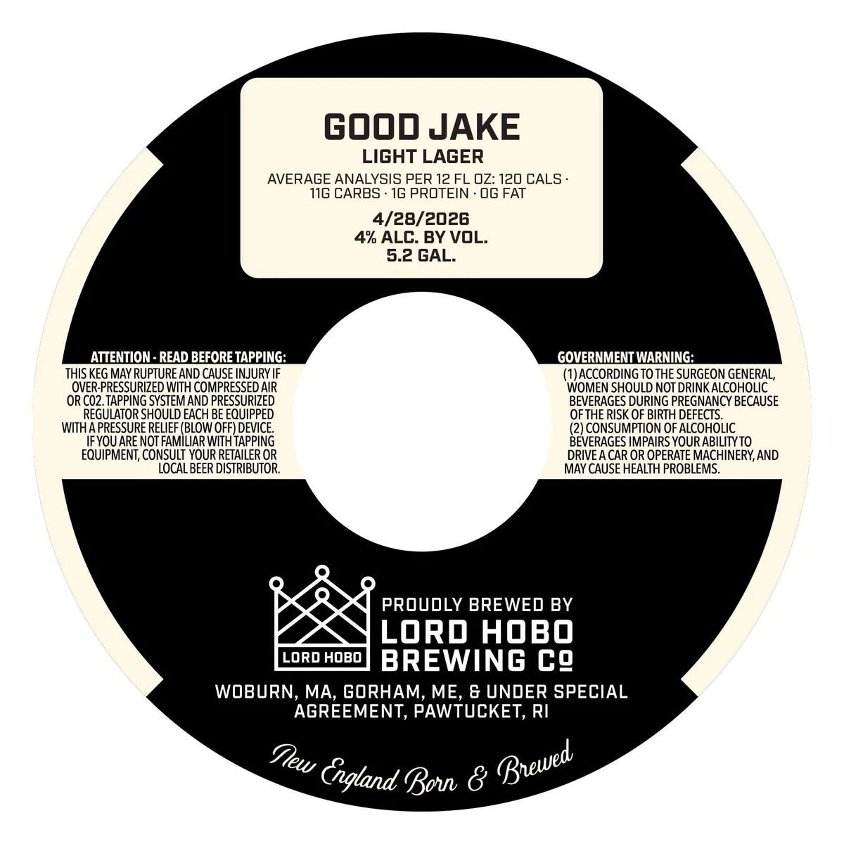 Good Jake — full label as filed with TTB