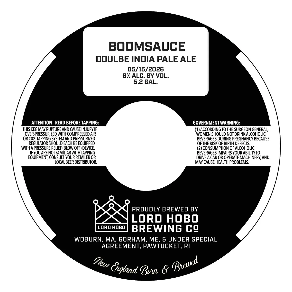 Boomsauce — full label as filed with TTB