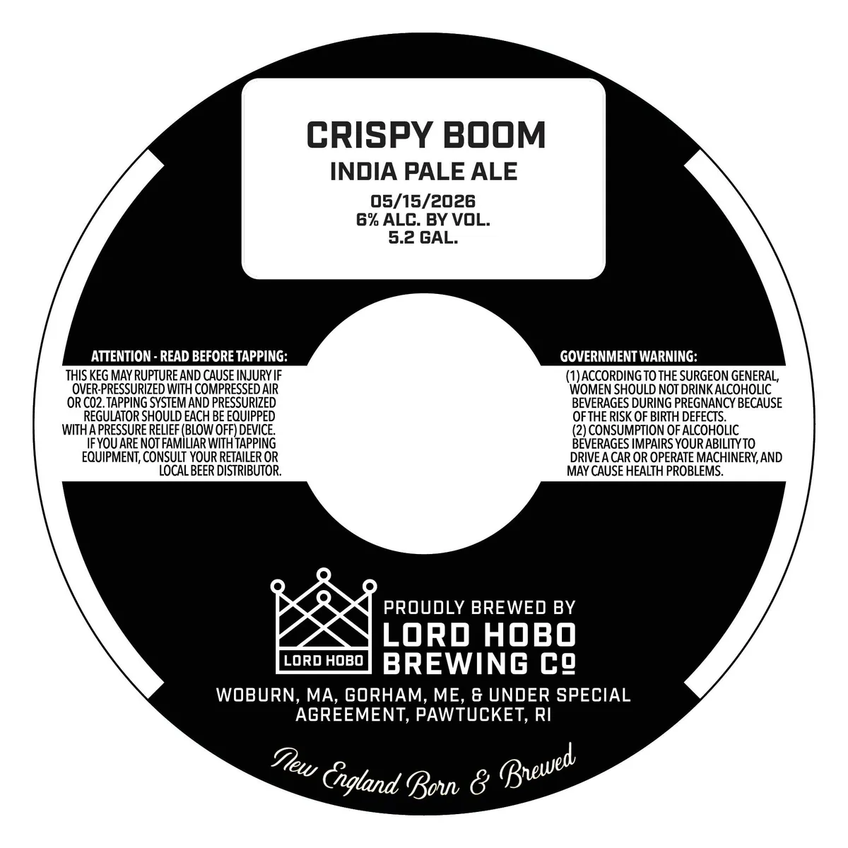 Crispy Boom — full label as filed with TTB