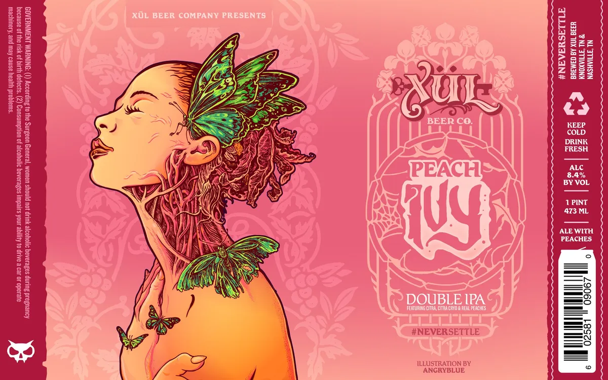 Peach Ivy label art — PEACH IVY