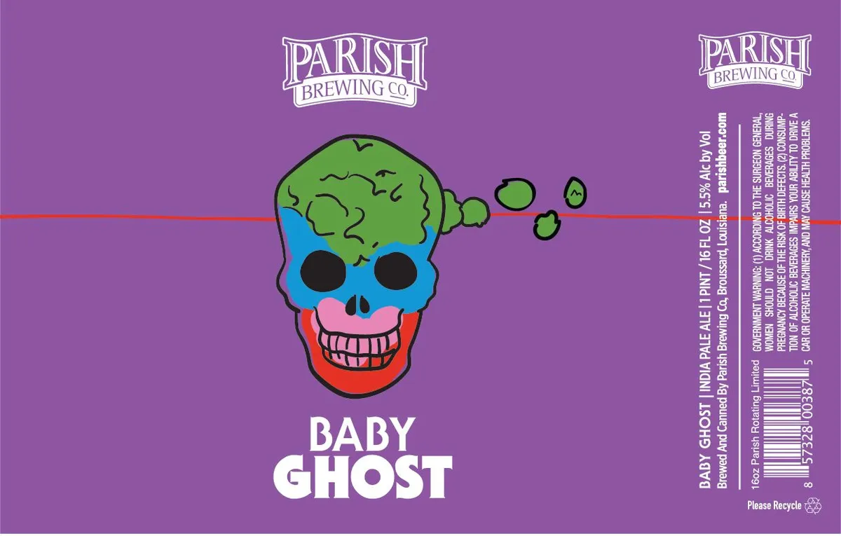 Baby Ghost label art — PARISH BREWING CO