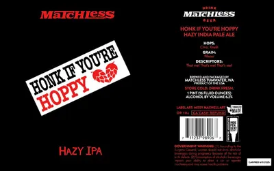 Honk If You're Hoppy label