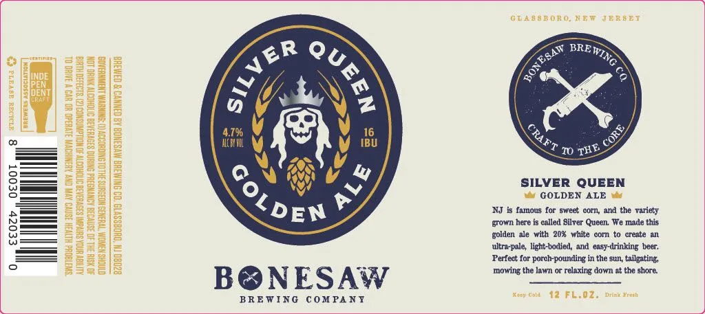 Silver Queen Golden Ale — full label as filed with TTB