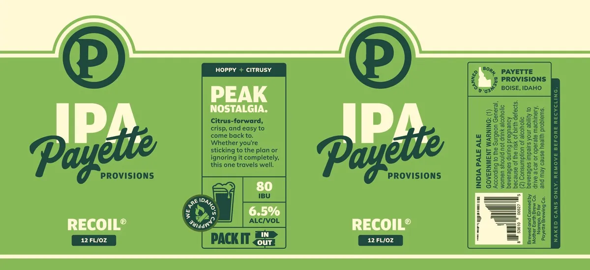 Recoil label art — PAYETTE PROVISIONS