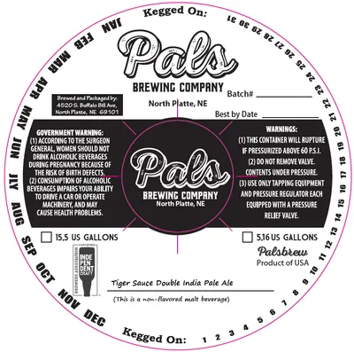 Tiger Sauce Double India Pale Ale label