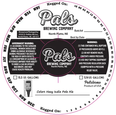 Colors Hazy India Pale Ale label